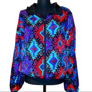 Colorful Aztec Bomber Jacket